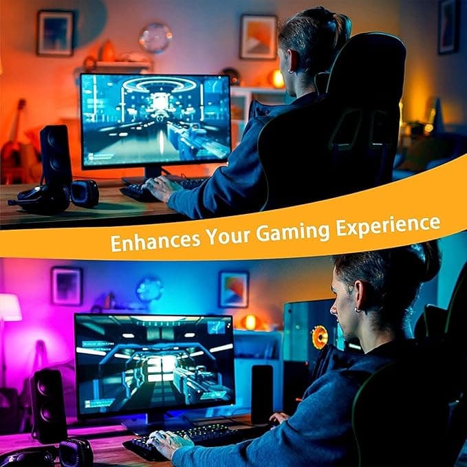 LED Strips for TV, USB Backlighting Kit with Remote Control and Music Sync, RGB 5050 Lighting for HDTV (2M for 32-42 Inch TVs) - https://m.media-amazon.com/images/I/716oa1GzZnL._AC_SX679_.jpg