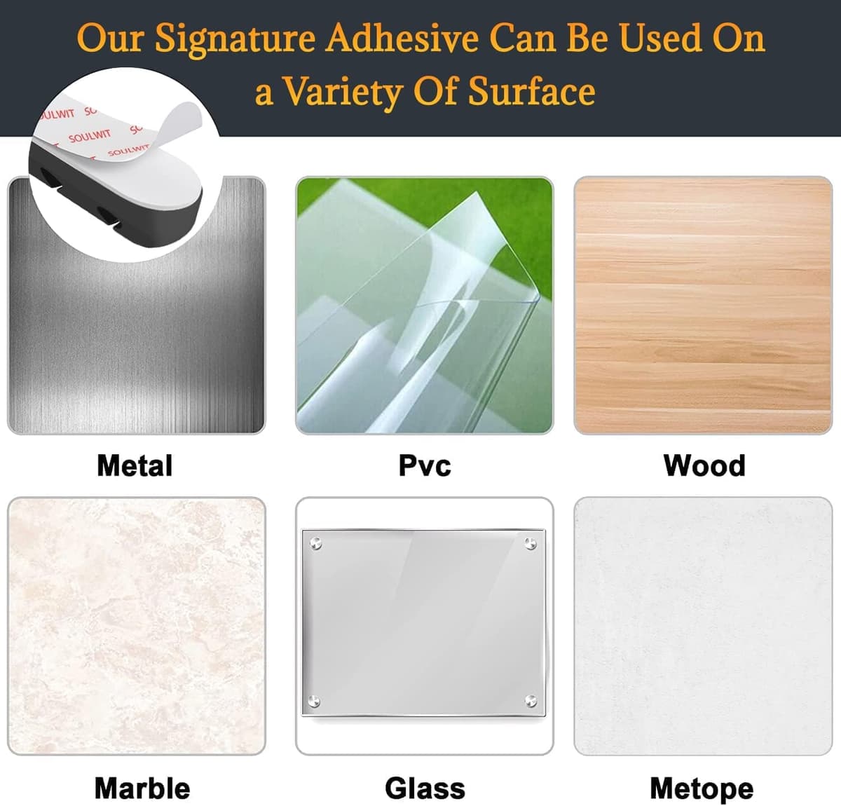 SOULWIT Adhesive Cable Organizer Clips - 3 Pcs for USB Cable Management - https://m.media-amazon.com/images/I/71QjnzeVNpL._AC_SL1500_.jpg