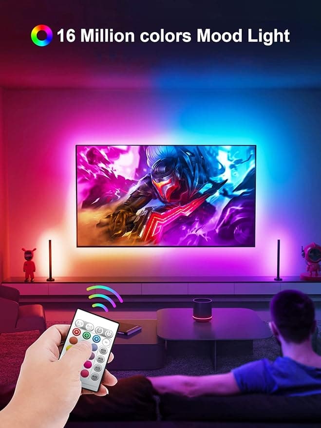 LED Strips for TV, 5m RGB with Remote Control and Bluetooth APP - https://m.media-amazon.com/images/I/71QkVOXrh+L._AC_SY879_.jpg
