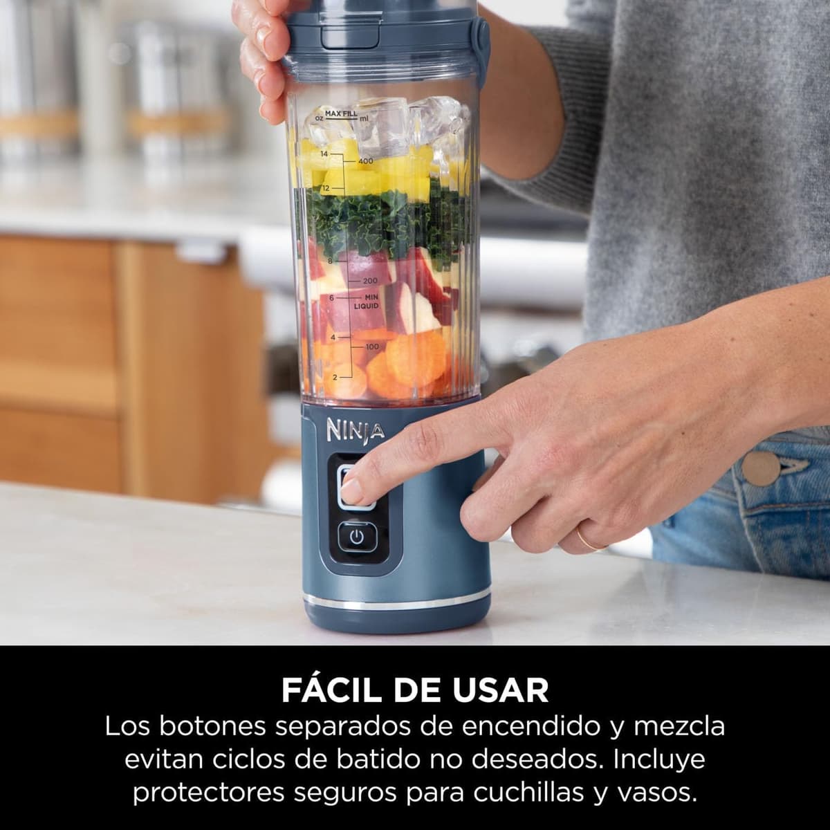 Ninja Blast Portable Blender, 18 oz with Spill-Proof Cup and Lid - https://m.media-amazon.com/images/I/71iuCBQJtHL._AC_SL1400_.jpg