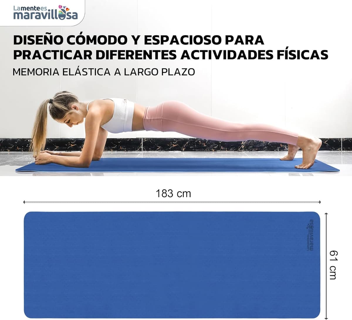 Yoga, Pilates, and Fitness Mats - LA MENTE ES MARAVILLOSA TPE - https://m.media-amazon.com/images/I/71ivMjSKqhL._AC_SL1500_.jpg