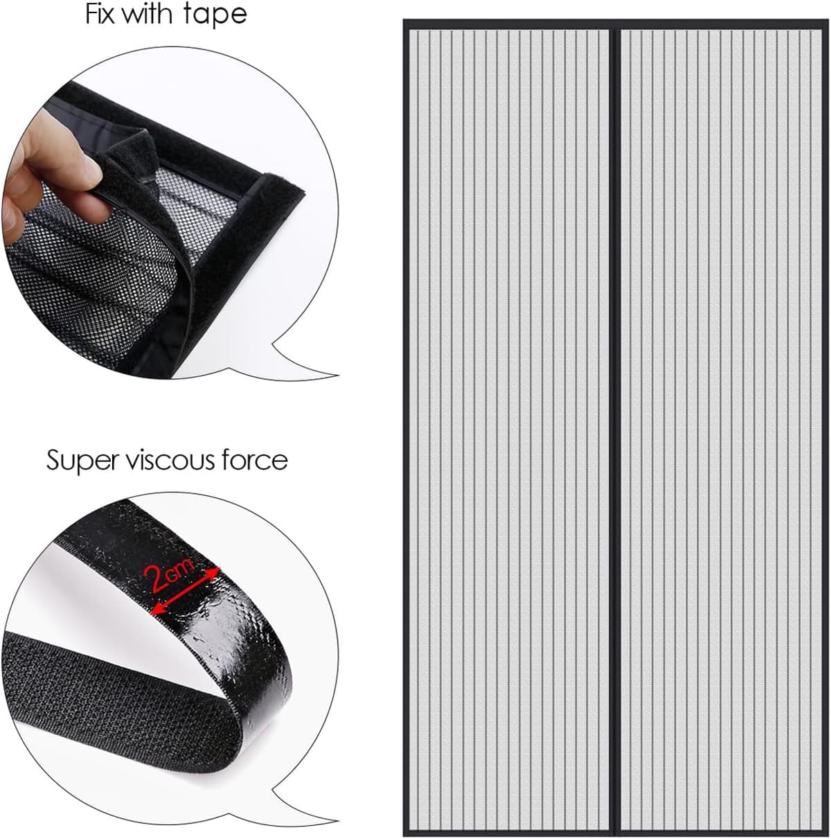 MYCARBON Magnetic Mosquito Curtain for Sliding Doors - 60x180 cm - https://m.media-amazon.com/images/I/71lMDTAlp9L._AC_SL1500_.jpg