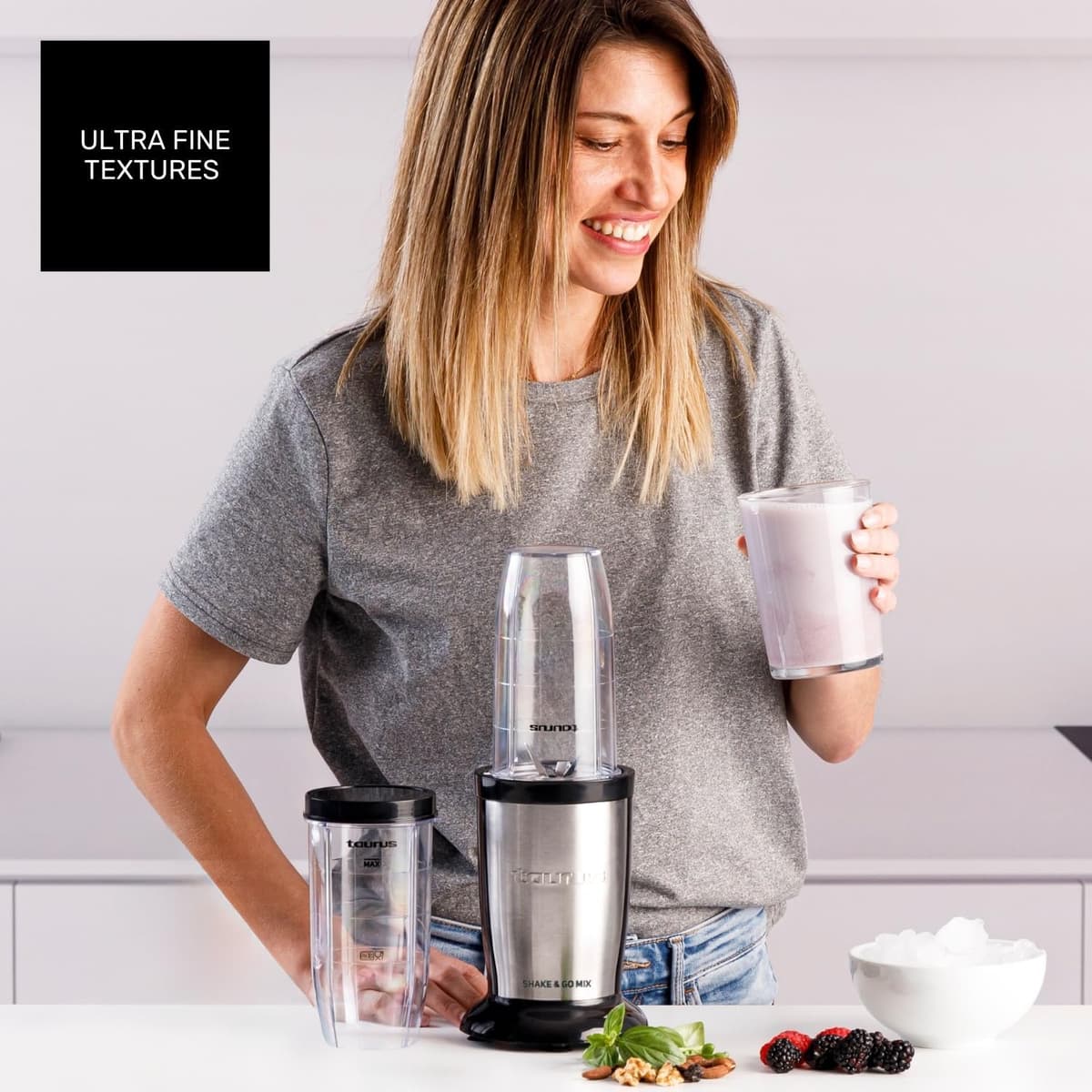 Taurus Shake & Go Mix - 1000W Personal Blender with Portable Cup - https://m.media-amazon.com/images/I/71yn6QVGIYL._AC_SL1500_.jpg