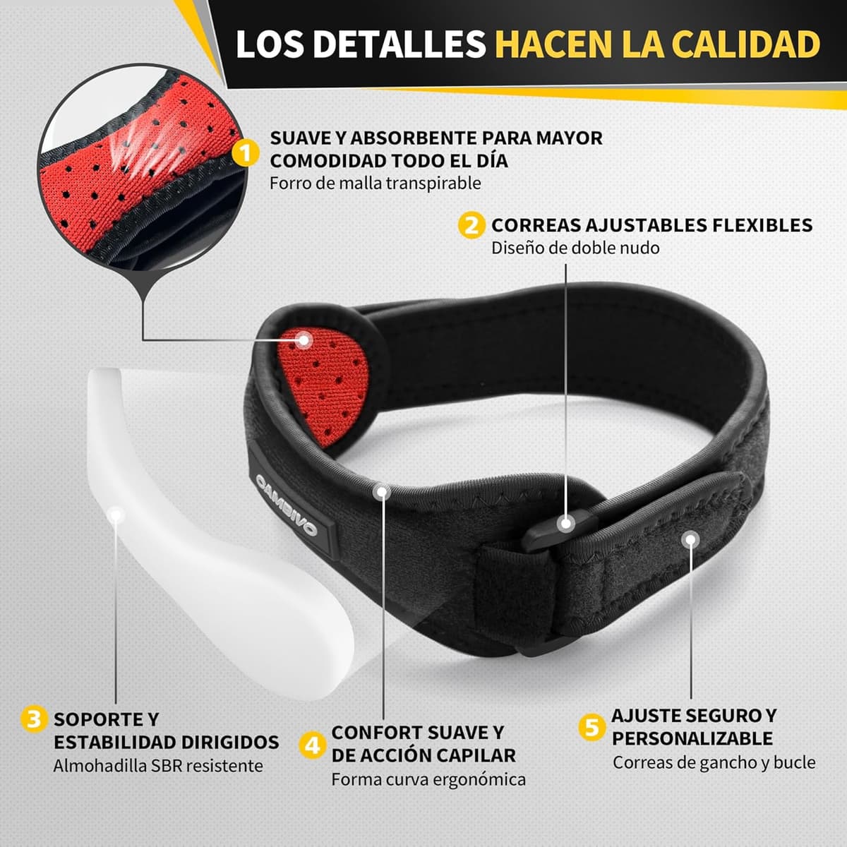 CAMBIVO Adjustable Knee Braces x2, Tendon Support and Knee Stabilization - https://m.media-amazon.com/images/I/813boZn4hBL._AC_SL1500_.jpg